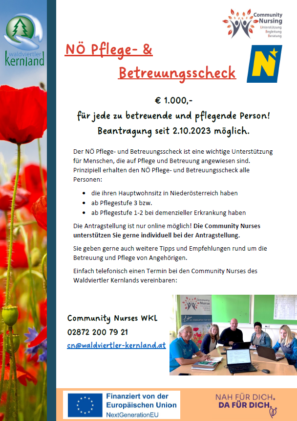 Pflegescheck NÖ